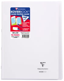Cahier - 24 x 32 cm - Koverbook - 96 pages petits carreaux