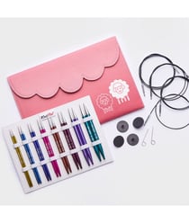 Set d'aiguilles à tricoter circulaires interchangeables KnitPro - Deluxe Zing