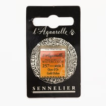 Peinture Aquarelle miel 1/2g - ocre or