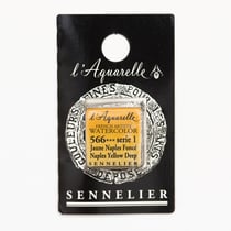 Peinture Aquarelle miel 1/2g - jaune de Naples foncé