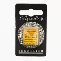 Peinture Aquarelle miel 1/2g - jaune Sennelier foncé