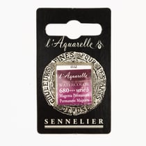 Peinture aquarelle magenta permanent - 1/2 godet