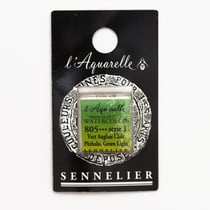 Demi-godet aquarelle Miel - Série 1 - Vert anglais clair