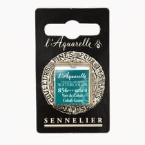Aquarelle extra fine Sennelier - demi-godet - S4-Vert de Cobalt