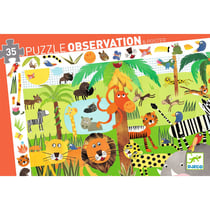 Puzzle observation 35 pièces - La jungle - Djeco