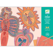 Pochette cartes à gratter tableaux anges - Djeco - 3 pièces