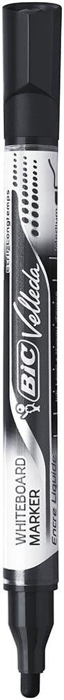 Marqueur effaçable à sec - Noir - Velleda Pocket - Pointe ogive moyenne - Bic