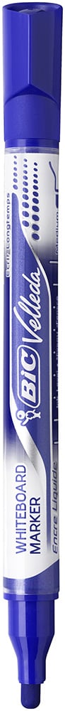 Marqueur effaçable à sec - Bleu - Velleda Pocket - Pointe ogive moyenne - Bic
