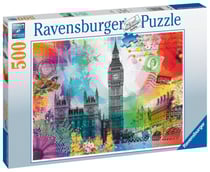 Puzzle 500 pièces - Carte de Londres - Ravensburger