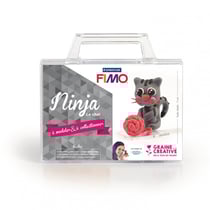 Valisette figurine Fimo - Ninja le chat de Miss Créatives