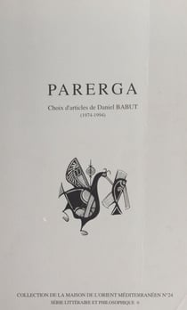 Parerga - Choix d'articles de Daniel Babut (1974-1994)