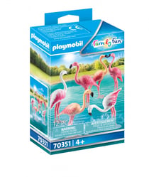 Groupe de flamants roses