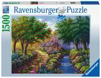 Puzzle 1500 pièces - Cottage au bord de la rivière