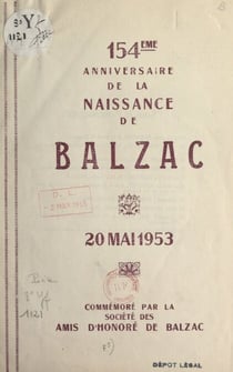 Les ressources de Quinola - Représentation exceptionnelle à l'occasion du 154e anniversaire de la naissance de Balzac, 20 mai 1953
