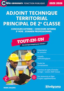 Adjoint technique territorial principal de 2e classe - Tout-en-un - Catégorie C - Édition 2025-2026