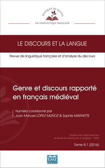 Genre et discours rapporté en français médiéval - Tome 8. 1 (2016)