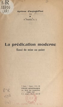 La prédication moderne - Essai de mise au point