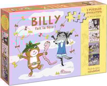 4 puzzles évolutifs de 24 à 64 pièces - Billy fait la fête