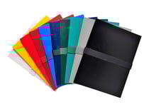 1 chemise sans rabats A4 - Dos extensible - Balacron - Exacompta - Coloris assortis