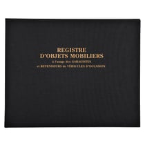 Registre 24x32cm objets mobiliers - special garagistes 100pages
