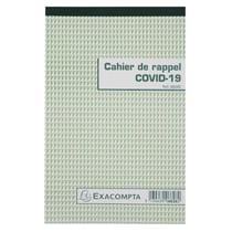 Cahier de rappel Covid-19 - A4 - Exacompta