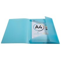 1 Chemise à 3 rabats avec couverture personnalisable A4 - Kreacover Pastel - Polypropylène transparent - Exacompta - modèle aléatoire
