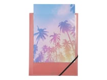 1 Chemise à 3 rabats avec couverture personnalisable A4 - Kreacover Pastel - Polypropylène transparent - Exacompta - modèle aléatoire