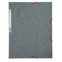 Chemise à élastique 3 rabats A4 carton Exacompta - Gris - Nature Future