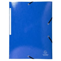 Chemise à élastique 3 rabats A4 - Maxi Capacity - Carton - Exacompta - Bleu foncé