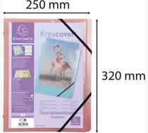 1 trieur A4 - Kreacover Pastel - Exacompta - 8 compartiments - à onglets - Exacompta - modèle aléatoire