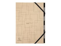 1 trieur A4 - 9 compartiments - Eterneco - Dos extensible - Carton - Exacompta - Motifs assortis
