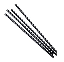 Lot de 25 boîtes de reliures spirales Exacompta -  Plastique - 8 mm - Noir