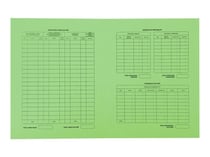 Lot de 25 chemises sans rabats A4 - Procédure - Carton - Exacompta - Vert