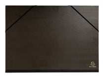 Carton à dessin à élastiques 32x45cm - Noir - Exacompta