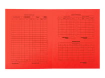 Lot de 25 chemises sans rabats A4 - Procédure - Carton - Exacompta - Rouge