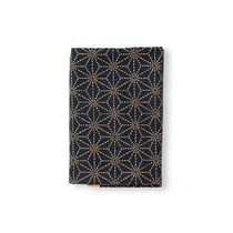 Coupon de tissu japonais - 45 x 55 cm - Grand motifs géométriques - Bleu marine
