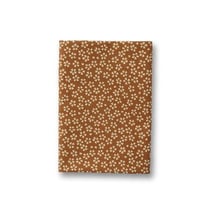 Coupon de tissu japonais - 45 x 55 cm - Fleurs - Moutarde