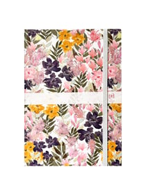 Agenda journalier 2026 Oxford - Rose - 15 x 21 cm - Flowers