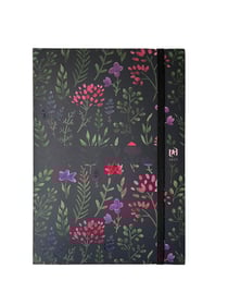 Agenda journalier 2026 Oxford - Nuit - 15 x 21 cm - Flowers
