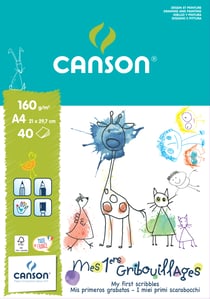 Carnet 21 x 29,7 A4 - Mes 1ers gribouillages - 40 feuilles
