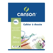 Cahier de dessin - 24 x 32 cm - Canson - 24 pages unies