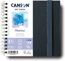 Carnet aquarelle - 20 x 20 cm - 48 pages - Montval - 300g - Canson
