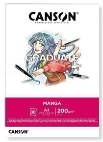 Bloc - 30 feuilles - A3 - Graduate Manga - CANSON