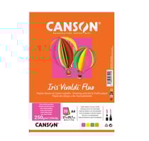 CANSON Iris Vivaldi - Papier dessin - A4 - 20 feuilles - modèle aléatoire - 250g/m²