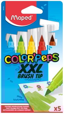 Maped Color'Peps Brush Tip - 5 feutres XXL