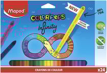 Lot de 24 crayons de couleur - Maped - Color'Peps Infinity