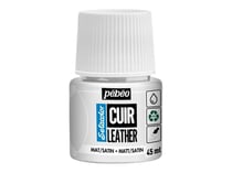 Pot 45 ml peinture acrylique pour cuir Pébéo Setacolor Cuir - Blanc pur