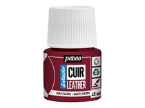 Pot 45 ml peinture acrylique pour cuir Pébéo Setacolor Cuir - Rouge profond