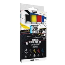 Lot de 5 marqueurs peinture pour cuir - Pébéo - Couleurs primaires - Setacolor Cuir