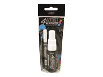 2 marqueurs 4Artist marker Pébéo à pointes 2 et 8 mm - blanc